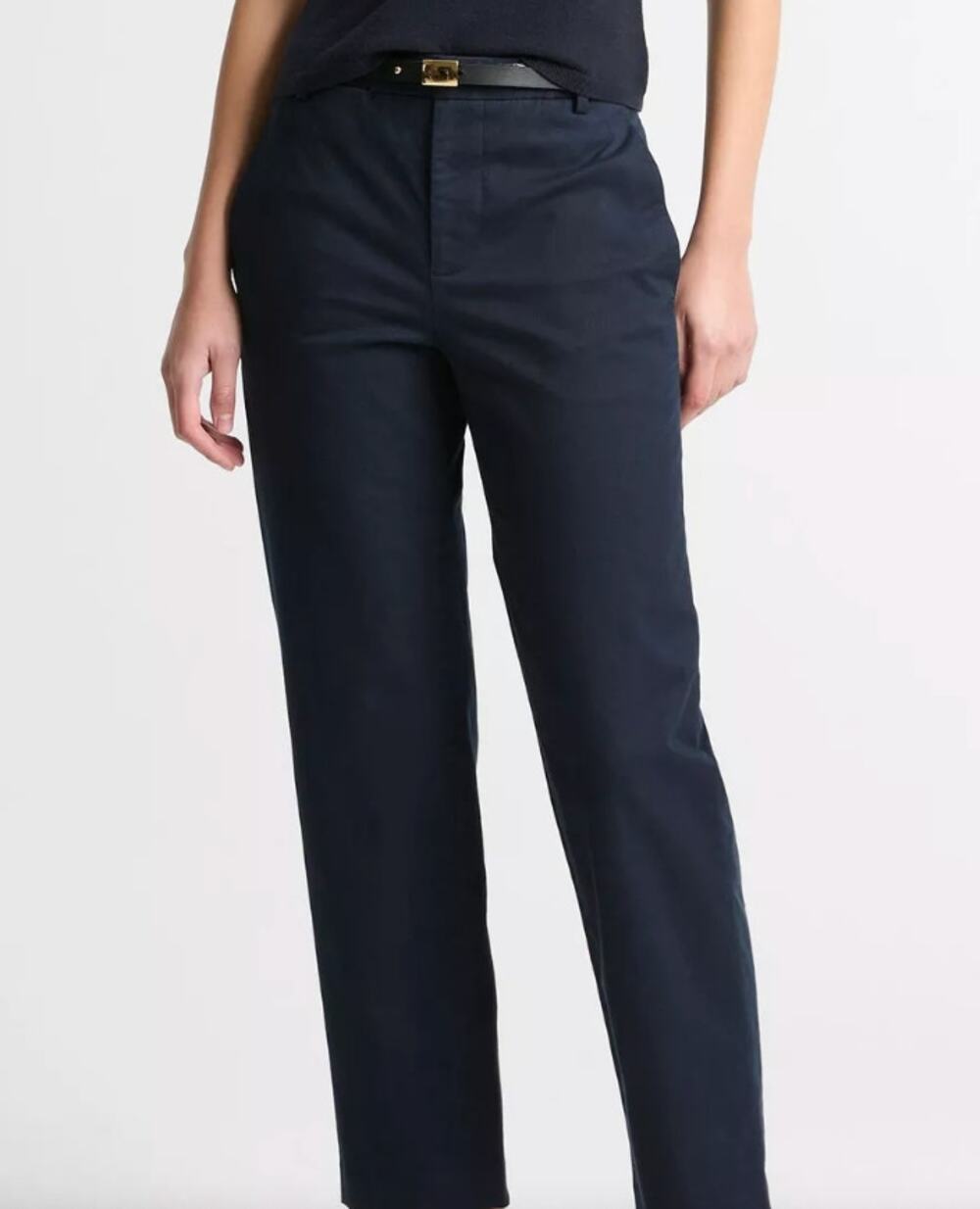 vince Avery Mid-Rise Italian Stretch-Cotton Chino Pant